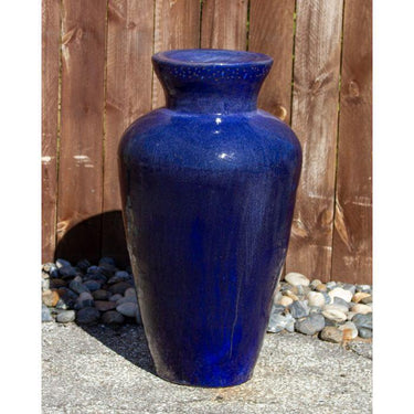 Closed Top FNT3934 Ceramic Vase Complete Fountain Kit Vase Fountain Blue Thumb